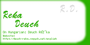 reka deuch business card